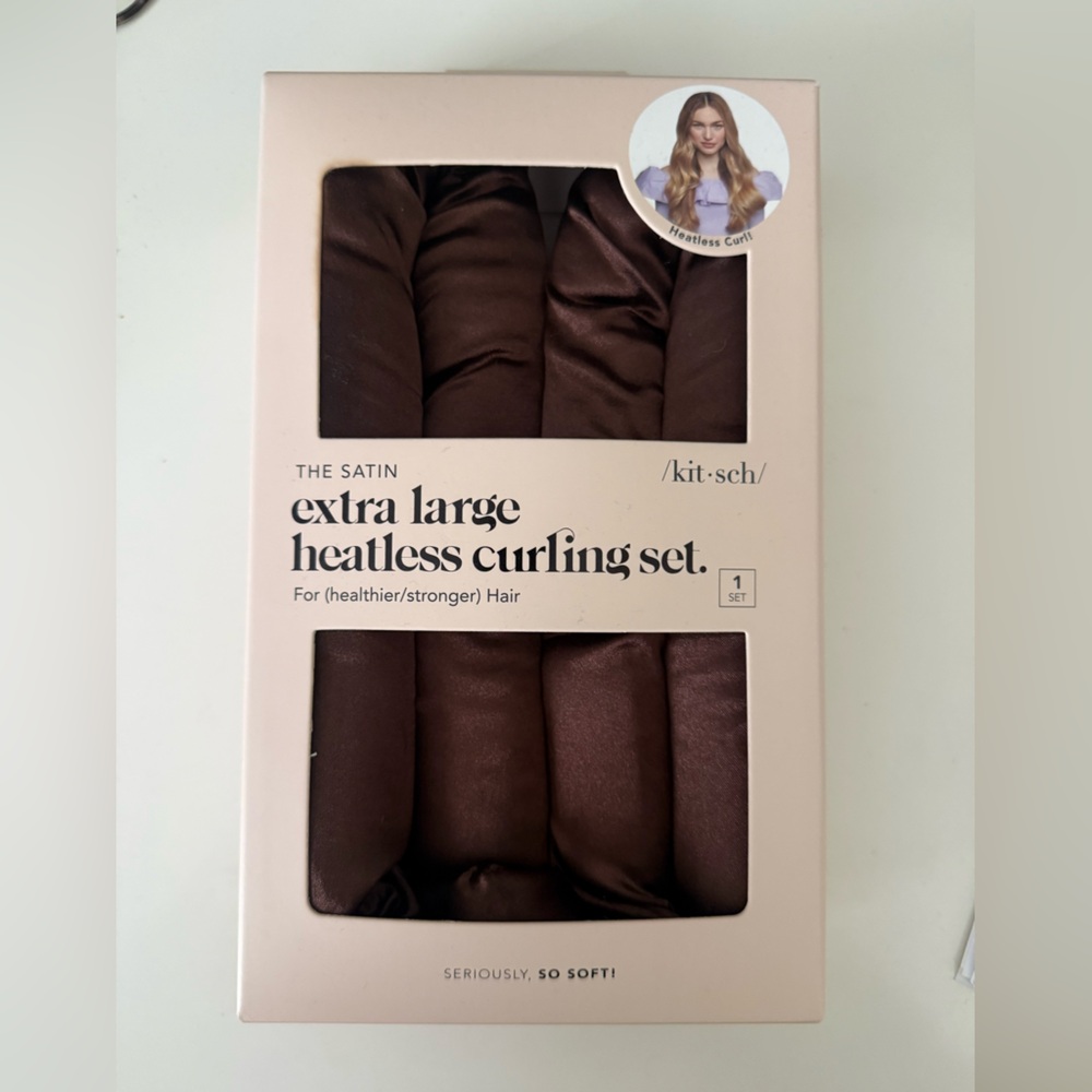 Kitsch Satin Hair Curling Set - Brown
New unused in original packaging